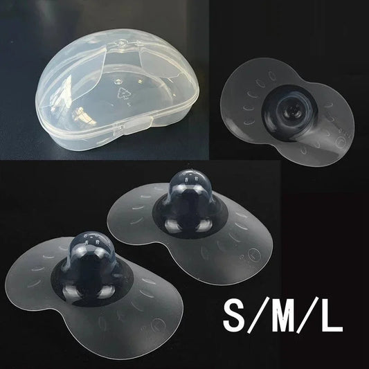 MotherEase™ Silicone Nursing Nipple Shield – 2 pcs Soft Breastfeeding Protector Covers for Comfort & Milk Flow
