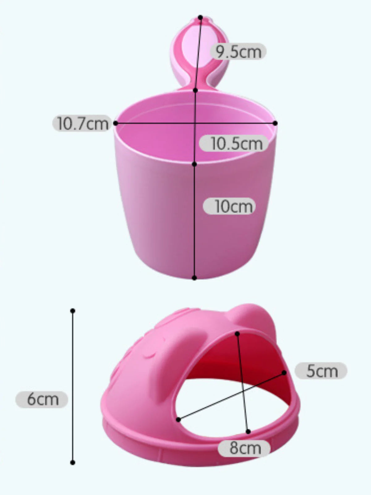 AquaPour™ Baby Hair Washing Cup – Gentle Shower Rinse Cup for Kids & Toddlers