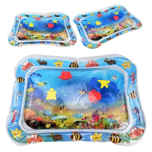 BabySplash™ Water Play Mat – Inflatable PVC Tummy Time Activity Pad for Babies & Toddlers