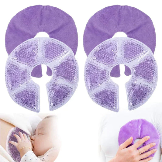MamaRelief™ Hot & Cold Breast Therapy Pads – Reusable Gel Pads for Breastfeeding & Postpartum Pain Relief