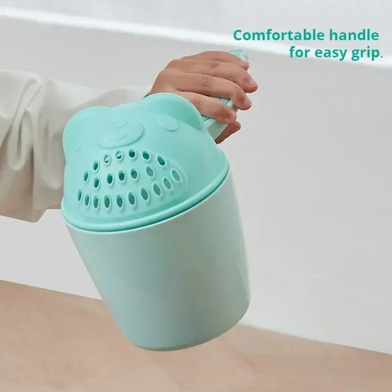 SplashEase™ Baby Shower Shampoo Cup – Cute Cartoon Kids Bathing Tool with Eye Protection