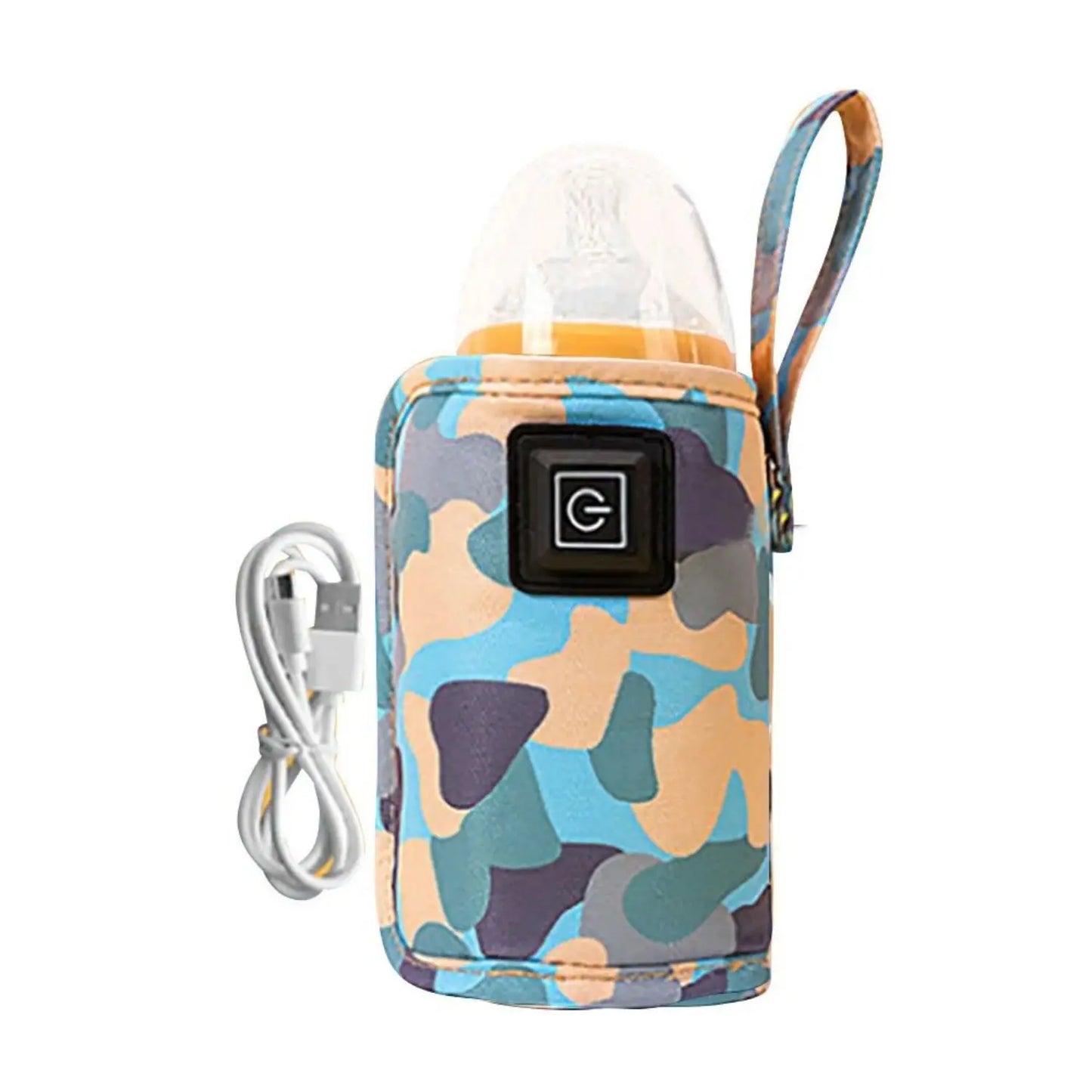 BabyGo™ USB Milk & Water Warmer Travel Stroller Insulated Bag – Portable Bottle Heater for Outdoor & Winter Use