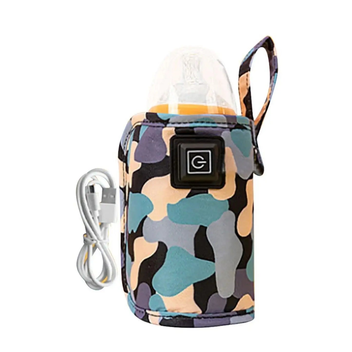BabyGo™ USB Milk & Water Warmer Travel Stroller Insulated Bag – Portable Bottle Heater for Outdoor & Winter Use