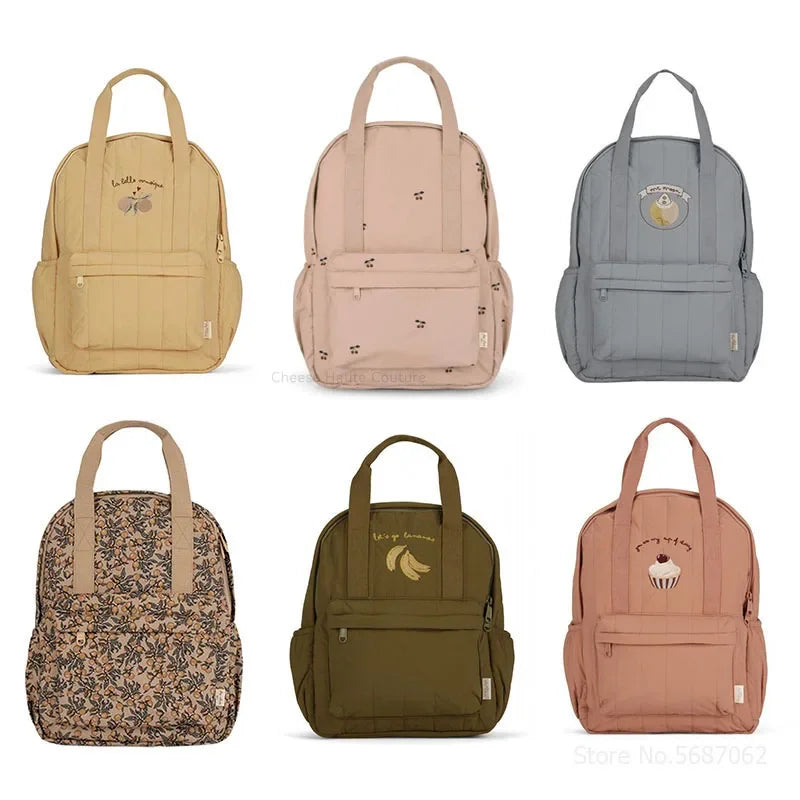 New KS Baby Backpack Parent-child Kids Schoolbag Kindergarten Bags Brand Traveling Cherry Children's Boys Girls Mom Storage