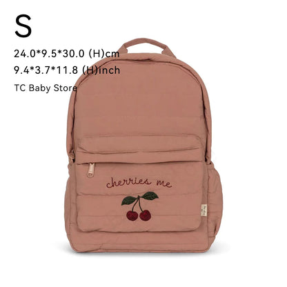 New KS Baby Backpack Parent-child Kids Schoolbag Kindergarten Bags Brand Traveling Cherry Children's Boys Girls Mom Storage
