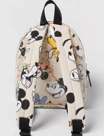 2025 New Disney Girls Backpack Mickey Mouse Print Girls Travel Storage Fashion Cartoon Cute Girl Baby Mini Backpack