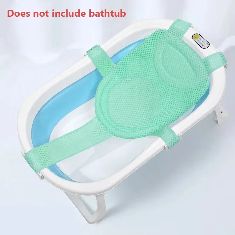 SnuggleBath™ Newborn Bathtub Pillow – Anti-Slip Soft Cushion Baby Bath Seat & Support Mat