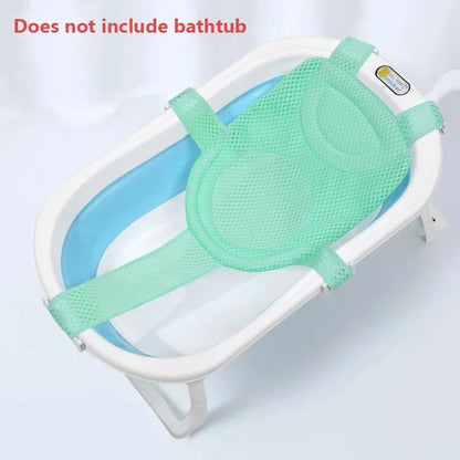 SnuggleBath™ Newborn Bathtub Pillow – Anti-Slip Soft Cushion Baby Bath Seat & Support Mat