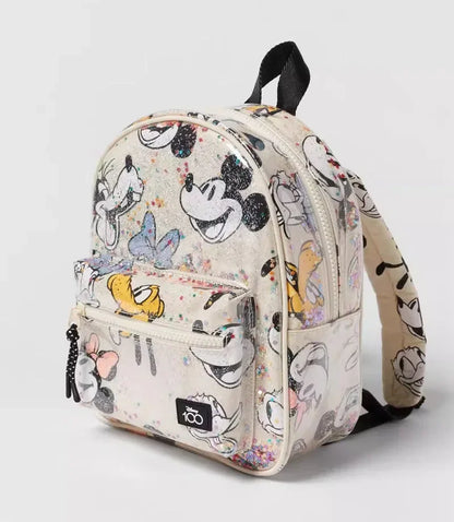 2025 New Disney Girls Backpack Mickey Mouse Print Girls Travel Storage Fashion Cartoon Cute Girl Baby Mini Backpack