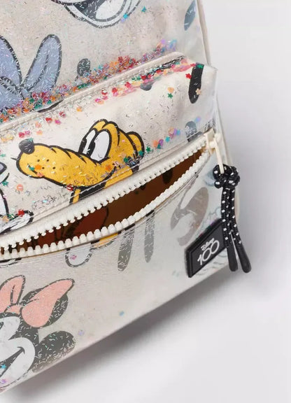 2025 New Disney Girls Backpack Mickey Mouse Print Girls Travel Storage Fashion Cartoon Cute Girl Baby Mini Backpack