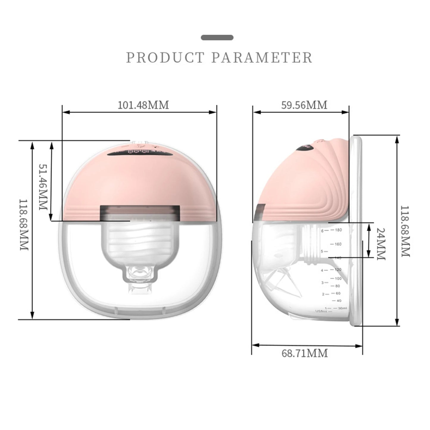 WearEase™ Hands-Free Wearable Electric Breast Pump – Silent Portable BPA-Free Milk Collector