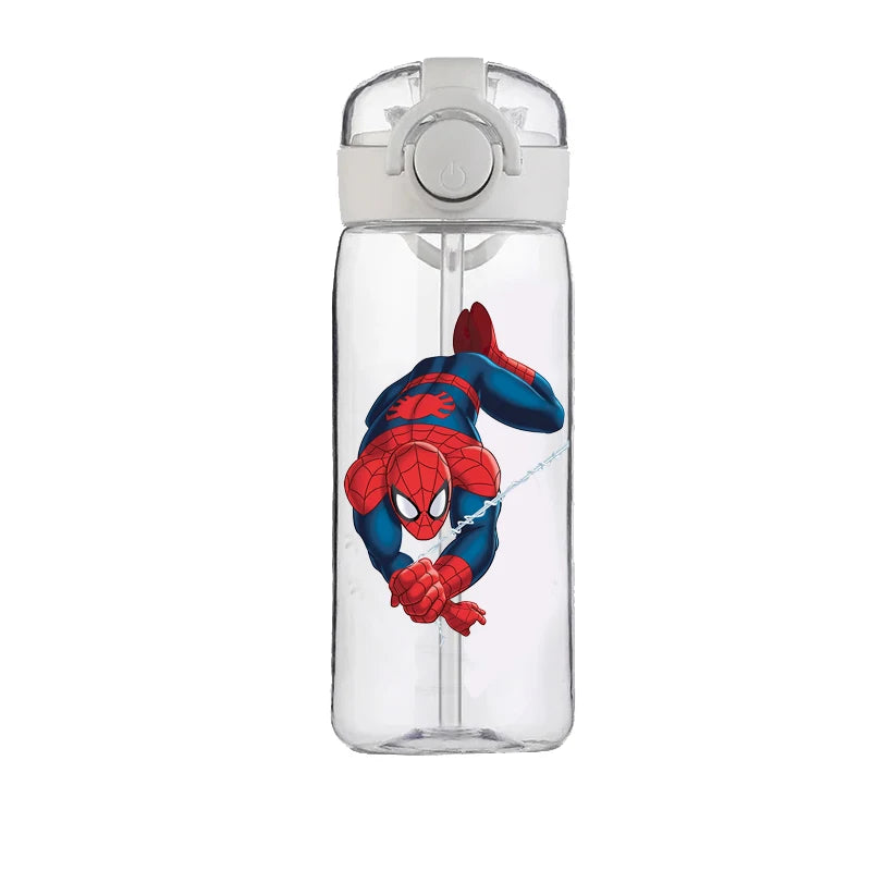 Marvel Spider-Man 400 ml Heat-Resistant Plastic Water Bottle for Kids – Large Capacity