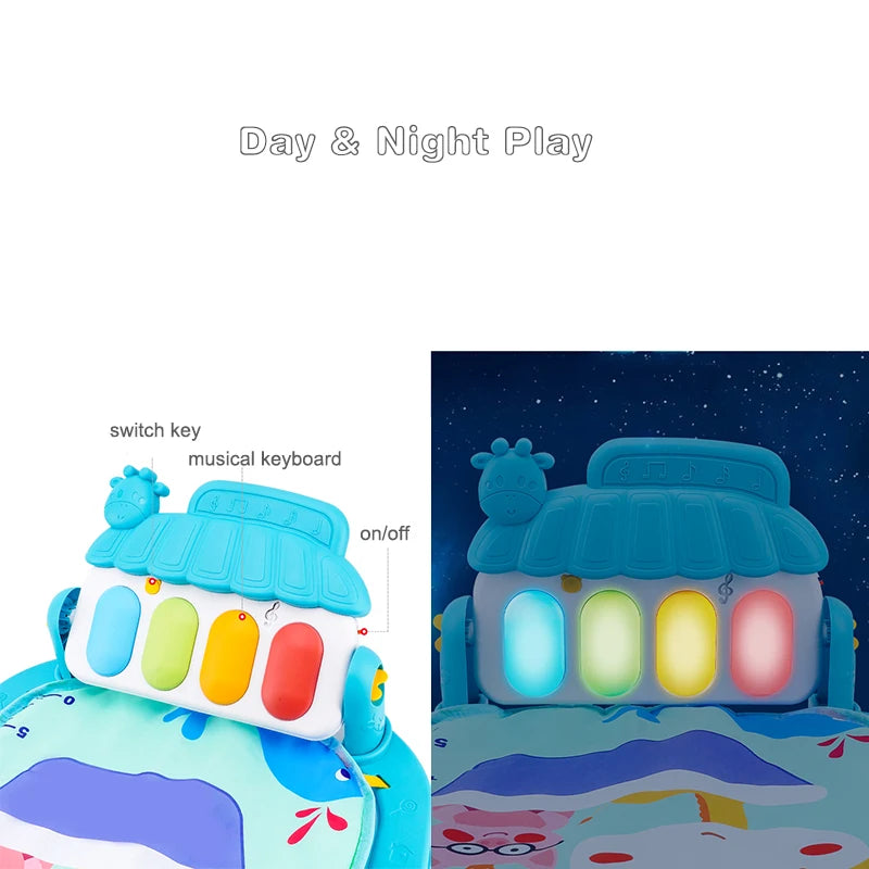 PlayTune™ Musical Baby Activity Gym – Piano Play Mat & Crawling Pad for Infants and Toddlers