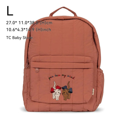 New KS Baby Backpack Parent-child Kids Schoolbag Kindergarten Bags Brand Traveling Cherry Children's Boys Girls Mom Storage