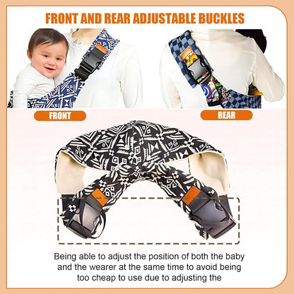 BabyGlide™ Portable Baby Carrier Wrap & Sling – Adjustable Shoulder Strap Infant Bag Carrier for Toddlers & Kids
