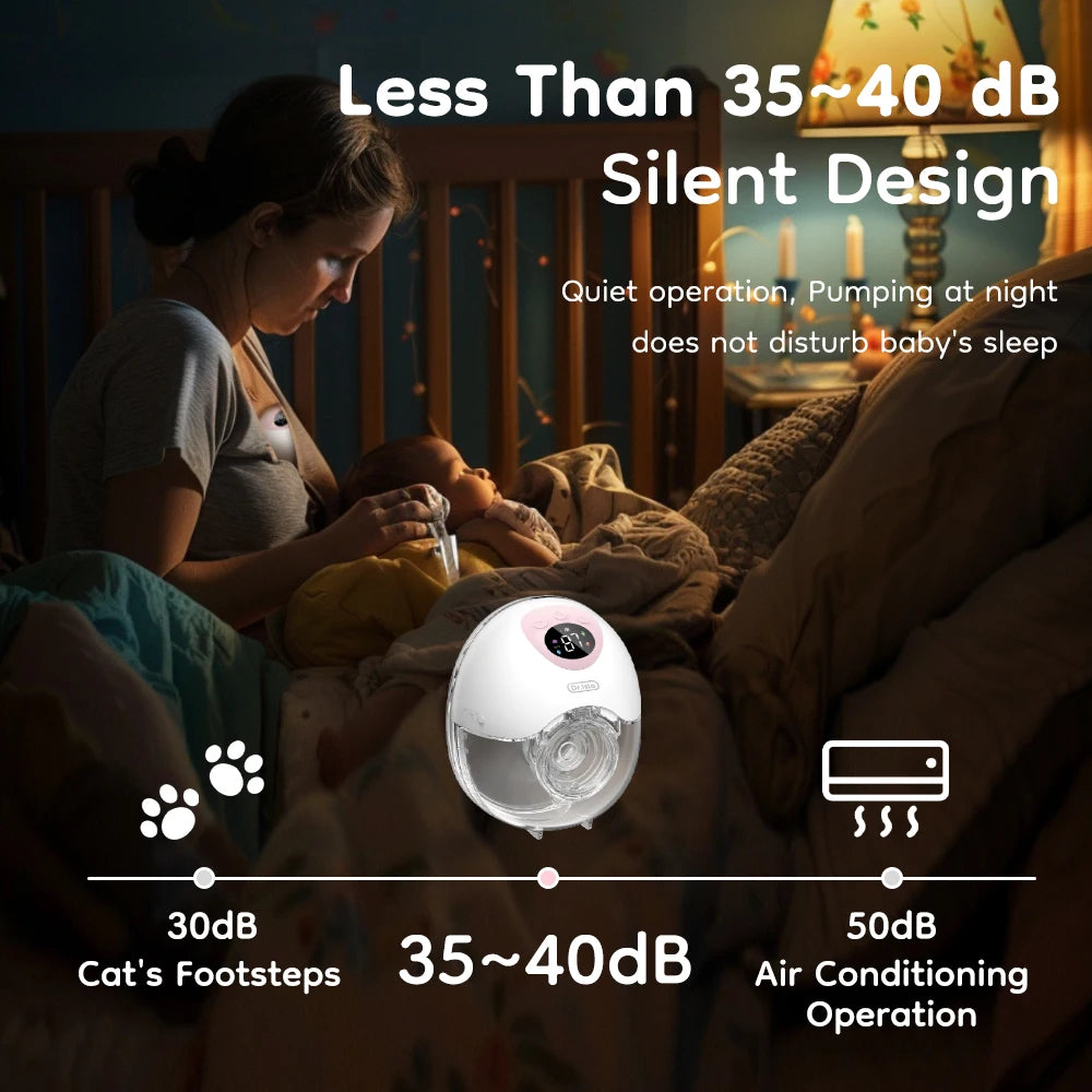 MAMIJOY™ Hands-Free Wearable Electric Breast Pump EB50 – 4 Modes & 36 Suction Levels, Silent & Leak-Proof