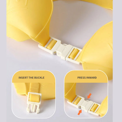 Adjustable Silicone Baby Shower Cap – Waterproof Shampoo Hat for Kids