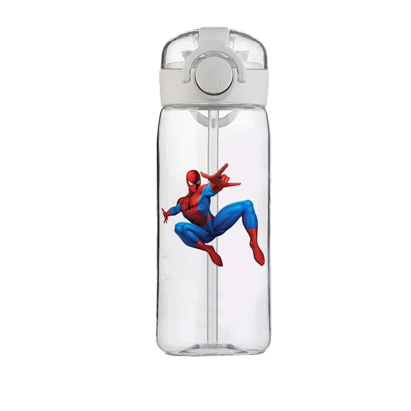 Marvel Spider-Man 400 ml Heat-Resistant Plastic Water Bottle for Kids – Large Capacity