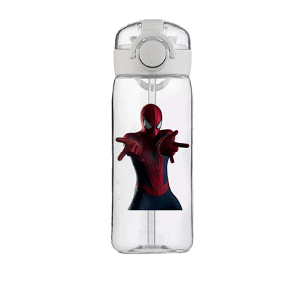 Marvel Spider-Man 400 ml Heat-Resistant Plastic Water Bottle for Kids – Large Capacity