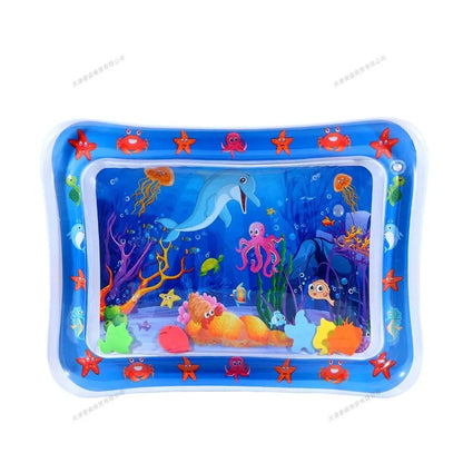 BabySplash™ Water Play Mat – Inflatable PVC Tummy Time Activity Pad for Babies & Toddlers