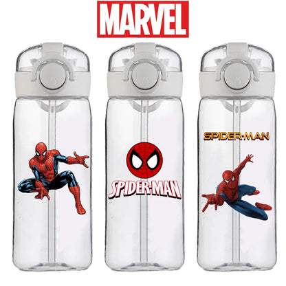Marvel Spider-Man 400 ml Heat-Resistant Plastic Water Bottle for Kids – Large Capacity