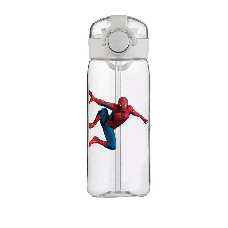 Marvel Spider-Man 400 ml Heat-Resistant Plastic Water Bottle for Kids – Large Capacity