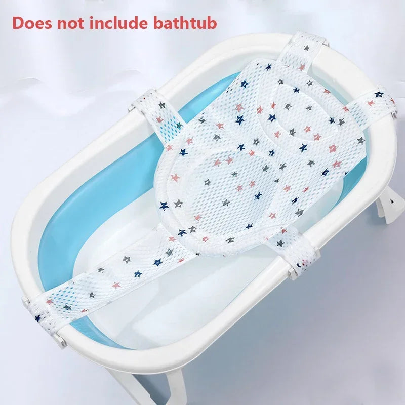 SnuggleBath™ Newborn Bathtub Pillow – Anti-Slip Soft Cushion Baby Bath Seat & Support Mat
