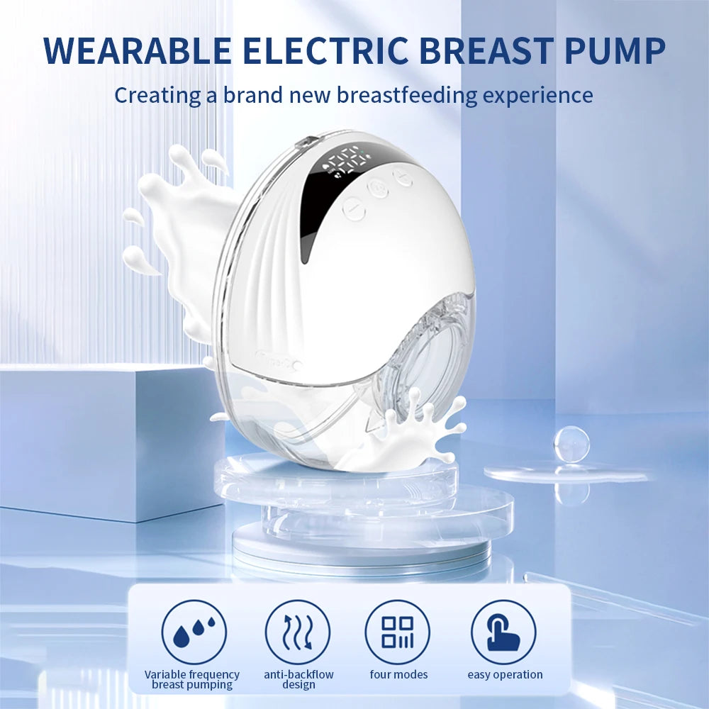 WearEase™ Hands-Free Wearable Electric Breast Pump – 4 Modes & 12 Levels