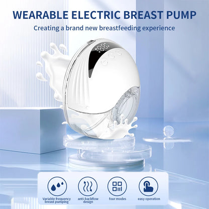 WearEase™ Hands-Free Wearable Electric Breast Pump – 4 Modes & 12 Levels