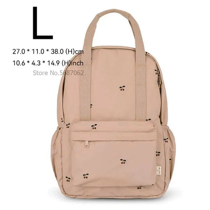 New KS Baby Backpack Parent-child Kids Schoolbag Kindergarten Bags Brand Traveling Cherry Children's Boys Girls Mom Storage